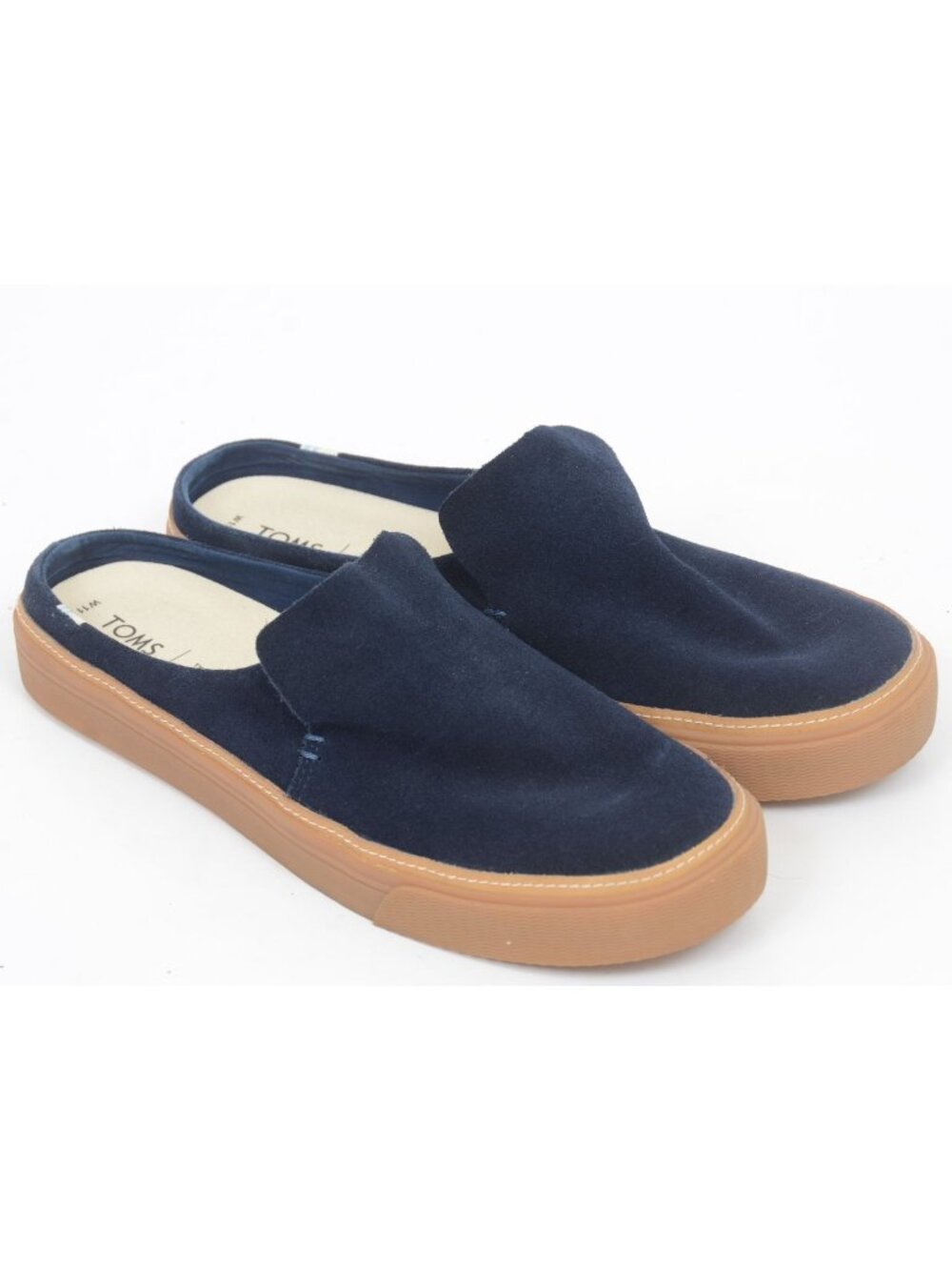 TOMS Women's 11 Sunrise Suede Backless Slip-on Sneaker Mules Navy Suede